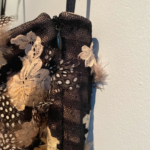 BCBG feather strapless dress - Picture 3 of 5